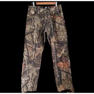 Mossy Oak Mens Hunting Straight Leg Outdoors Nature Camo Pants 32x32 Canvas